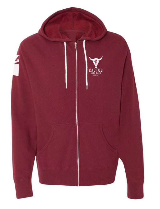 Cactus Surf Park ICON - Unisex Lightweight Full-Zip Hooded Sweatshirt